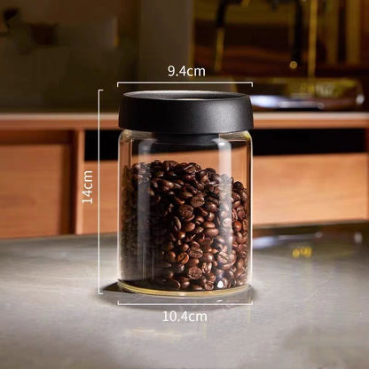 Glass jars of various sizes can be used to store tea, coffee, beans, sugar, etc., to give your food a home