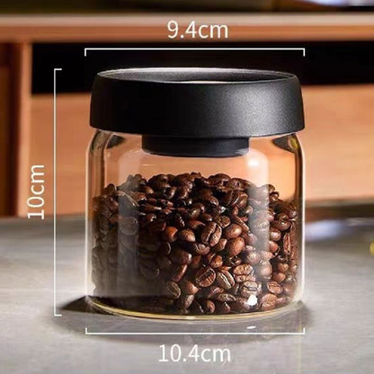 Glass jars of various sizes can be used to store tea, coffee, beans, sugar, etc., to give your food a home