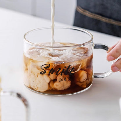 Versatile High Borosilicate Glass for Oatmeal and Coffee